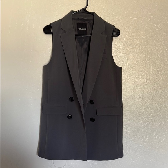 Madewell Sleeveless Blazer Vest - Picture 5 of 5